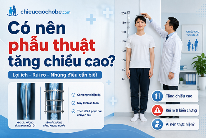 Có nên phẫu thuật tăng chiều cao